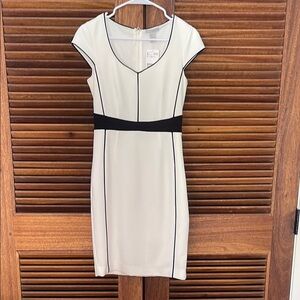 H&M White and Black Mini Dress